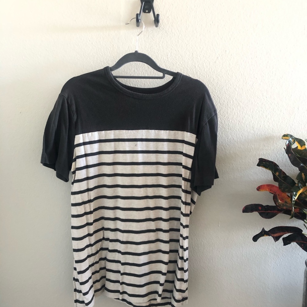 Black and White Striped T-shirt